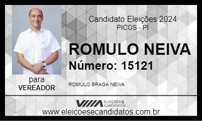 Candidato ROMULO NEIVA 2024 - PICOS - Eleições