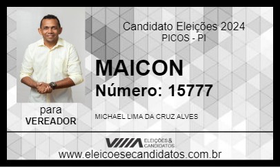 Candidato MAICON 2024 - PICOS - Eleições