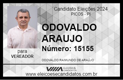 Candidato ODOVALDO ARAUJO 2024 - PICOS - Eleições