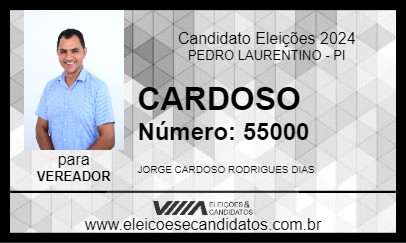 Candidato CARDOSO 2024 - PEDRO LAURENTINO - Eleições