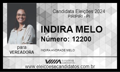 Candidato INDIRA MELO 2024 - PIRIPIRI - Eleições