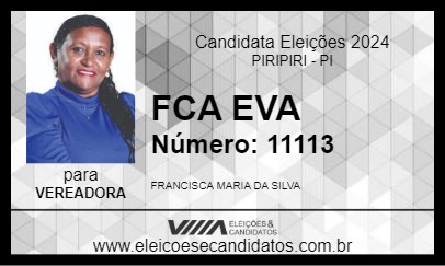 Candidato FCA EVA 2024 - PIRIPIRI - Eleições