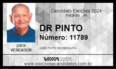 Candidato DR PINTO 2024 - PIRIPIRI - Eleições