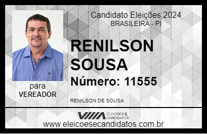 Candidato RENILSON SOUSA 2024 - BRASILEIRA - Eleições