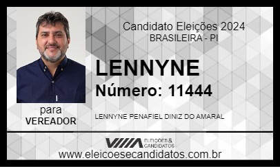 Candidato LENNYNE 2024 - BRASILEIRA - Eleições