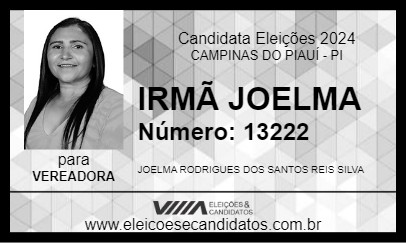 Candidato IRMÃ JOELMA 2024 - CAMPINAS DO PIAUÍ - Eleições