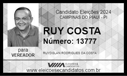 Candidato RUY COSTA 2024 - CAMPINAS DO PIAUÍ - Eleições