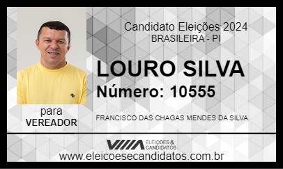 Candidato LOURO SILVA 2024 - BRASILEIRA - Eleições