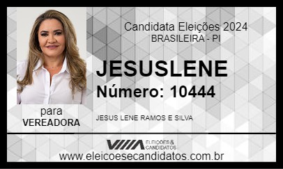 Candidato JESUSLENE 2024 - BRASILEIRA - Eleições