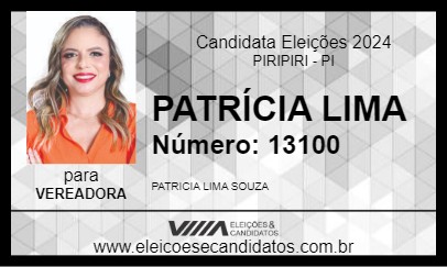 Candidato PATRÍCIA LIMA 2024 - PIRIPIRI - Eleições