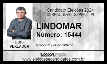 Candidato LINDOMAR 2024 - CURRAL NOVO DO PIAUÍ - Eleições