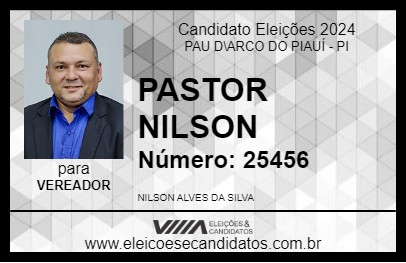 Candidato PASTOR NILSON 2024 - PAU D\ARCO DO PIAUÍ - Eleições