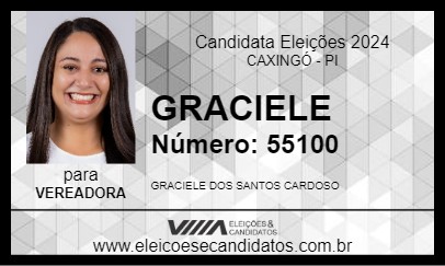 Candidato GRACIELE 2024 - CAXINGÓ - Eleições