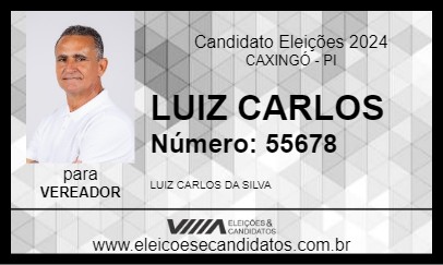 Candidato LUIZ CARLOS 2024 - CAXINGÓ - Eleições