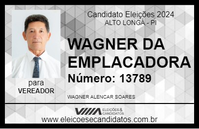 Candidato WAGNER DA EMPLACADORA 2024 - ALTO LONGÁ - Eleições