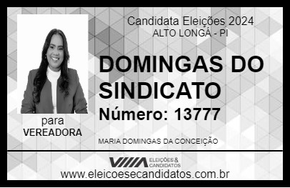 Candidato DOMINGAS DO SINDICATO 2024 - ALTO LONGÁ - Eleições