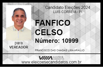 Candidato FANFICO CELSO 2024 - LUIS CORREIA - Eleições