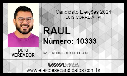 Candidato RAUL 2024 - LUIS CORREIA - Eleições