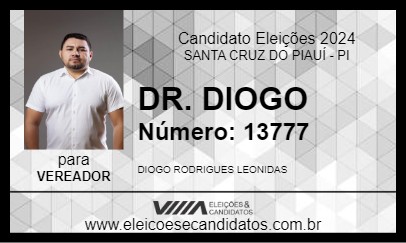 Candidato DR. DIOGO 2024 - SANTA CRUZ DO PIAUÍ - Eleições