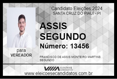 Candidato ASSIS SEGUNDO 2024 - SANTA CRUZ DO PIAUÍ - Eleições