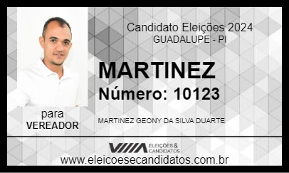 Candidato MARTINEZ 2024 - GUADALUPE - Eleições