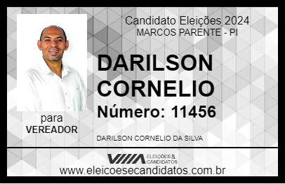 Candidato DARILSON CORNELIO 2024 - MARCOS PARENTE - Eleições