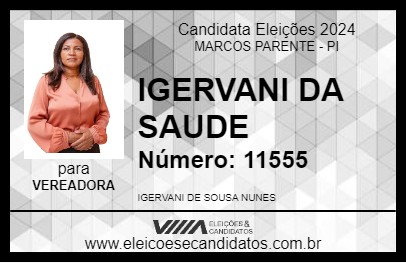 Candidato IGERVANI DA SAUDE 2024 - MARCOS PARENTE - Eleições