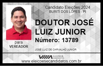 Candidato DOUTOR JOSÉ LUIZ JUNIOR 2024 - BURITI DOS LOPES - Eleições