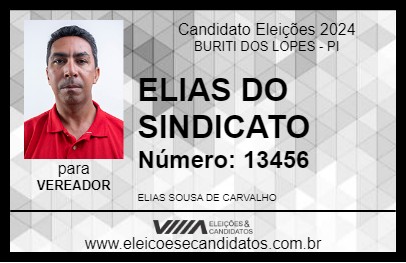 Candidato ELIAS DO SINDICATO 2024 - BURITI DOS LOPES - Eleições