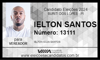 Candidato IELTON SANTOS 2024 - BURITI DOS LOPES - Eleições