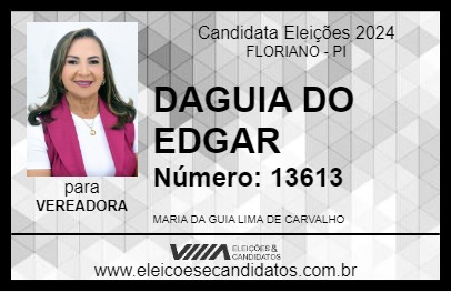 Candidato DAGUIA DO EDGAR 2024 - FLORIANO - Eleições