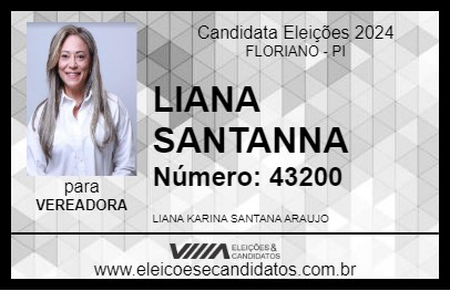 Candidato LIANA SANTANNA 2024 - FLORIANO - Eleições