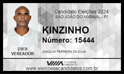 Candidato KINZINHO 2024 - SÃO JOÃO DO ARRAIAL - Eleições