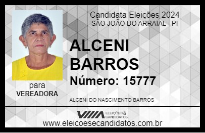 Candidato ALCENI BARROS 2024 - SÃO JOÃO DO ARRAIAL - Eleições