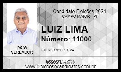 Candidato LUIS LIMA 2024 - CAMPO MAIOR - Eleições