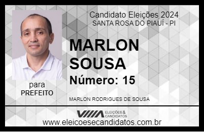 Candidato MARLON SOUSA 2024 - SANTA ROSA DO PIAUÍ - Eleições