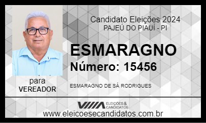 Candidato ESMARAGNO 2024 - PAJEÚ DO PIAUÍ - Eleições