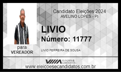 Candidato LIVIO 2024 - AVELINO LOPES - Eleições