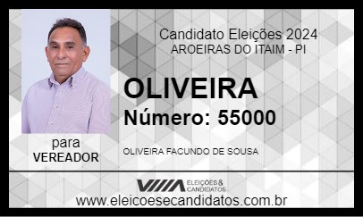 Candidato OLIVEIRA 2024 - AROEIRAS DO ITAIM - Eleições