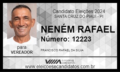 Candidato NENÉM RAFAEL 2024 - SANTA CRUZ DO PIAUÍ - Eleições