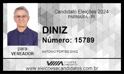 Candidato DINIZ 2024 - PARNAÍBA - Eleições