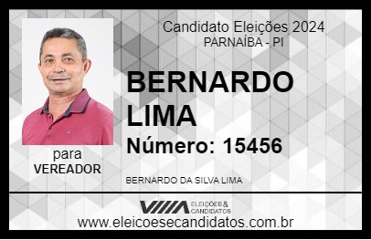 Candidato BERNARDO LIMA 2024 - PARNAÍBA - Eleições