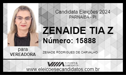 Candidato ZENAIDE TIA Z 2024 - PARNAÍBA - Eleições