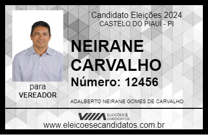 Candidato NEIRANE CARVALHO 2024 - CASTELO DO PIAUÍ - Eleições