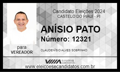 Candidato ANÍSIO PATO 2024 - CASTELO DO PIAUÍ - Eleições