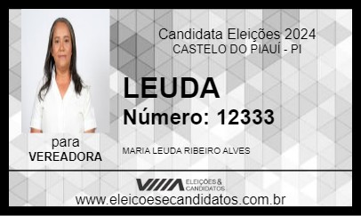 Candidato LEUDA 2024 - CASTELO DO PIAUÍ - Eleições