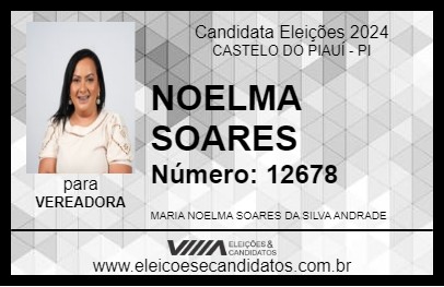 Candidato NOELMA SOARES 2024 - CASTELO DO PIAUÍ - Eleições