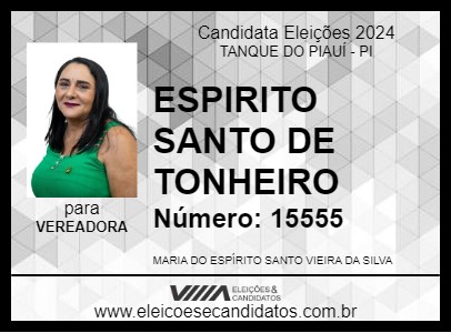 Candidato ESPIRITO SANTO DE TONHEIRO 2024 - TANQUE DO PIAUÍ - Eleições