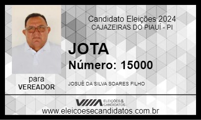 Candidato JOTA 2024 - CAJAZEIRAS DO PIAUÍ - Eleições