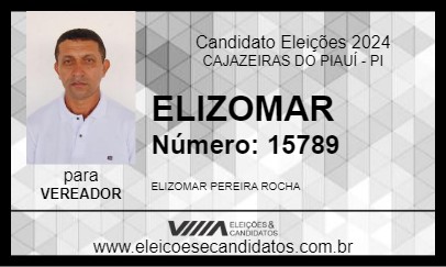 Candidato ELIZOMAR 2024 - CAJAZEIRAS DO PIAUÍ - Eleições